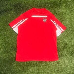 Ducati red and white sportswear tee